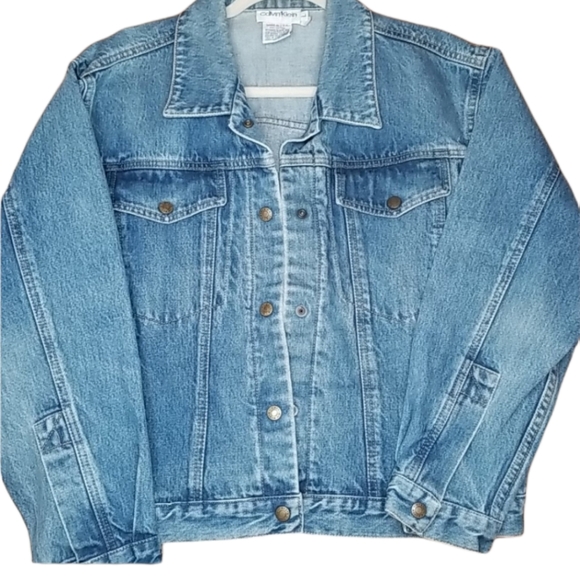 Calvin Klein Jackets & Blazers - Calvin Klein Womens Blue Jean Jacket Size Large